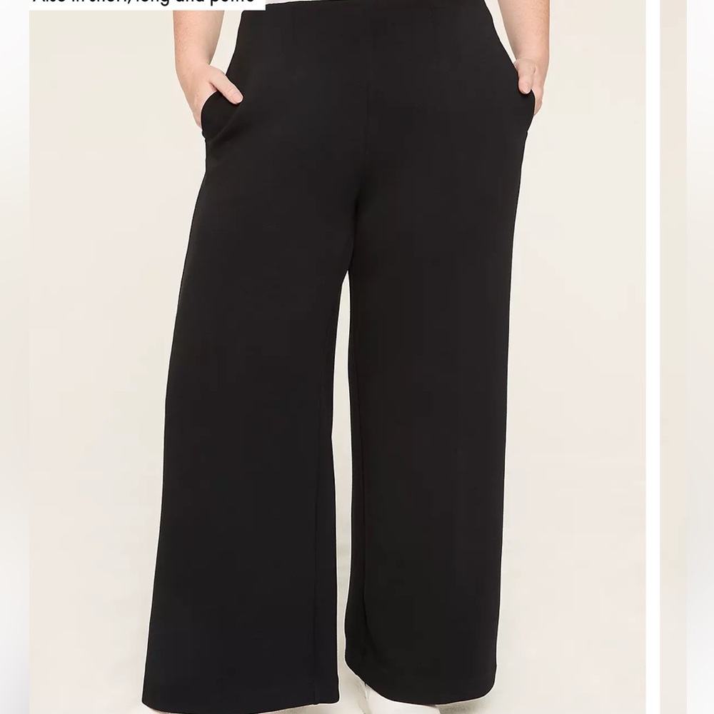Lane Bryant Black Wide Leg Pants 18/20 NWT